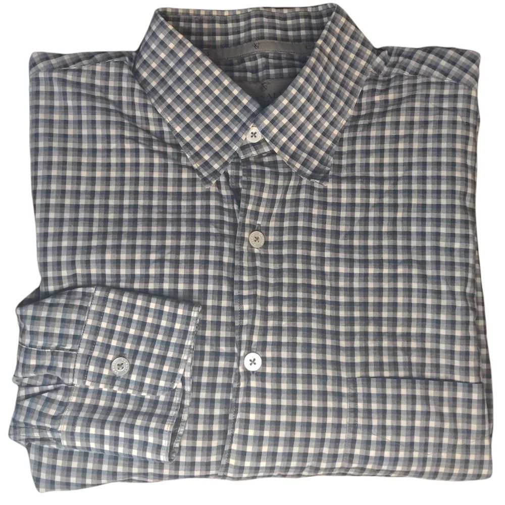 Canali Men's Casual Plaid Shirt